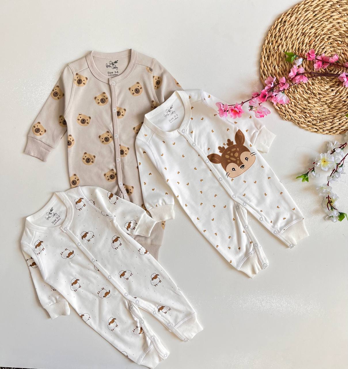 سرهمی دکمه دار برند pentibaby