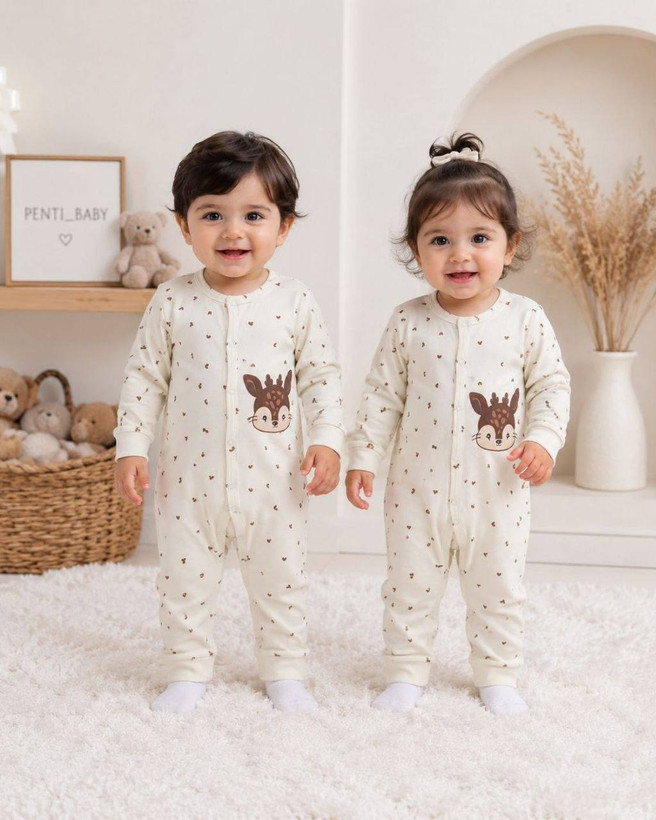سرهمی دکمه دار برند pentibaby