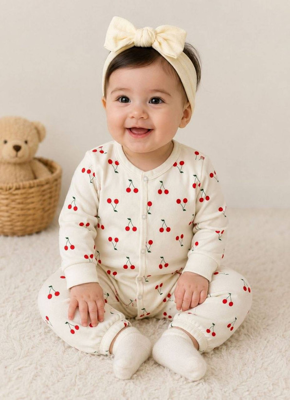 سرهمی دکمه دار برند pentibaby
